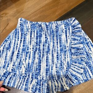 Zara Kids Skort in Blue and White Pattern